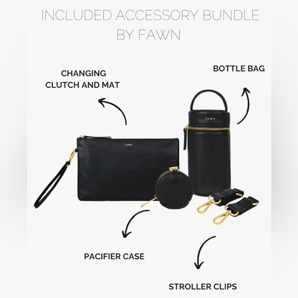 Fawn Design Original Diaper Bag bundle in brown - Picture 8 of 8